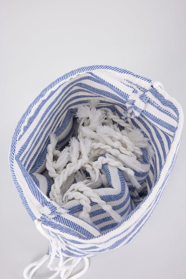Striped Beach Towel - Blue