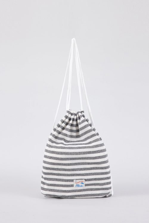 Striped Beach Towel - Cream