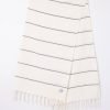 Striped Beach Towel - Cream