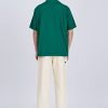 “Rue de L’Restyle” Open Collar Top - Emerald