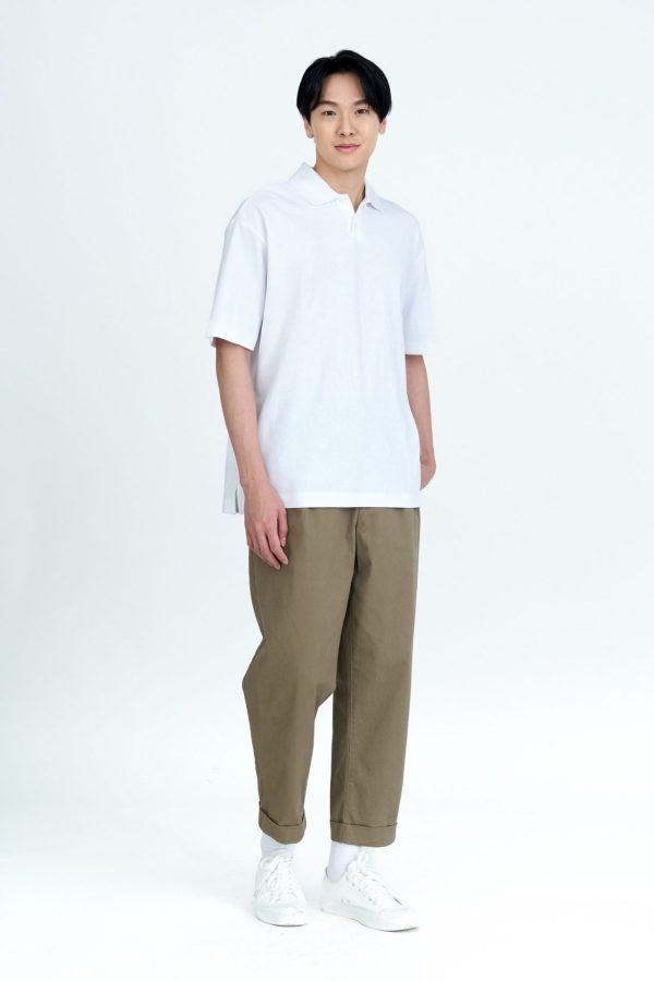 Classic Polo Tee - Cream