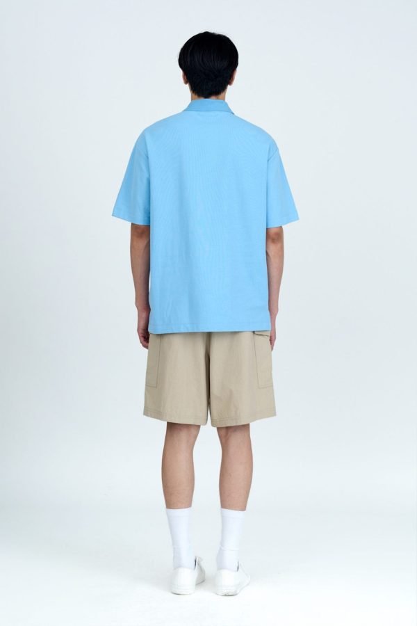 Classic Polo Tee - Sky Blue