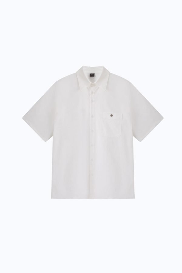 MB900380W-CREAM_95d5551f-bba9-4a4a-b1ec-8c4e64576485 Oversized Metallic Button Shirt - Cream