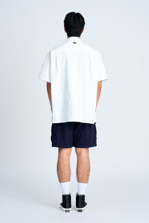 MB900380W_CREAM-3 Oversized Metallic Button Shirt - Cream