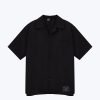 Single Pocket Snap Button Shirt - Black