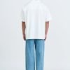 Single Pocket Snap Button Shirt - Cream