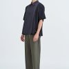 Panel Zip Placket Shirt - Black