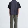 Panel Zip Placket Shirt - Black