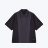 Panel Zip Placket Shirt - Black