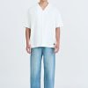 Open Collar Top - Cream