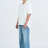 Open Collar Top - Cream