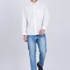 MBL900434Y_CREAM-1 Button Up Classic Shirt - White