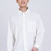 MBL900434Y_CREAM-1_copy Button Up Classic Shirt - White