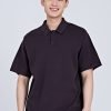 Relaxed Cut Knit Polo - Charcoal
