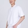 Relaxed Cut Knit Polo - Cream
