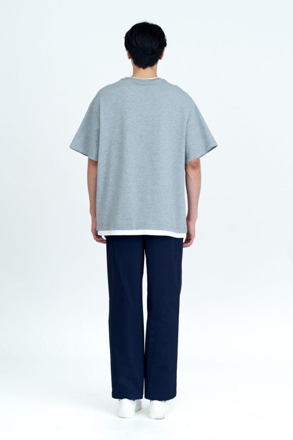 Drawstring Straight Cut Pants - Navy