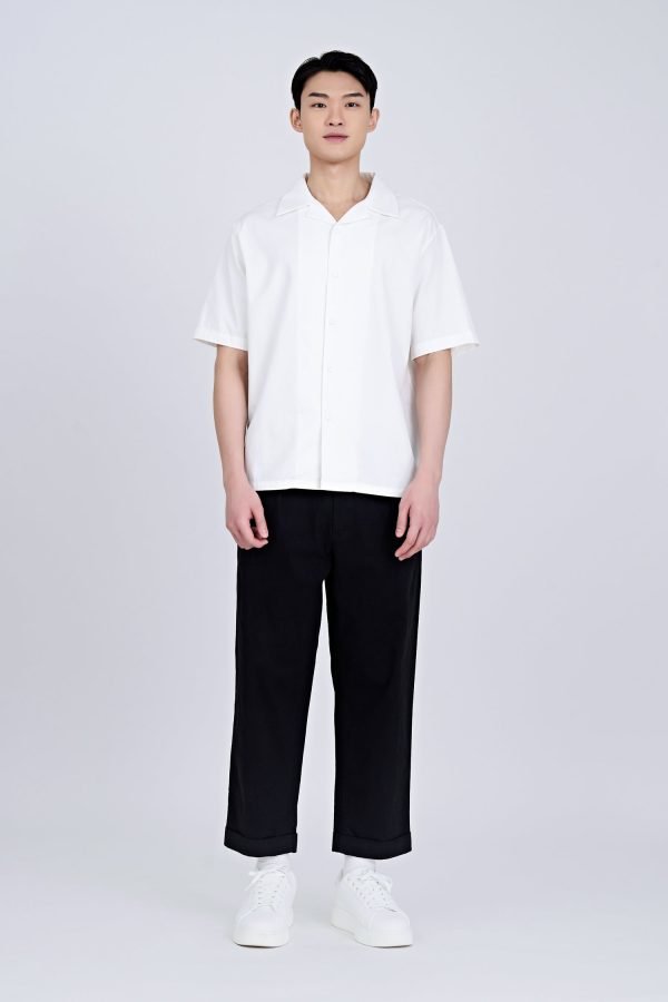 Pleated Wide Pants - Black