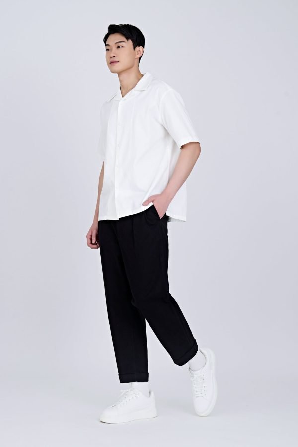 Pleated Wide Pants - Black