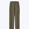 Slim Fit Cargo Trousers - Olive Grey