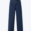 Denim Wide Leg Jeans - Dark Denim