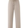 Relaxed Fit Drawstring Trousers - Sand