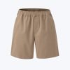 Drawstring Straight Cut Bermudas - Dark Khaki