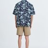 Drawstring Straight Cut Bermudas - Dark Khaki