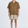 Denim Casual Shorts - Khaki