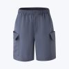 Elasticated Utility Cargo Bermudas - Dark Grey