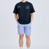 Elasticated Utility Cargo Bermudas - Deep Periwinkle