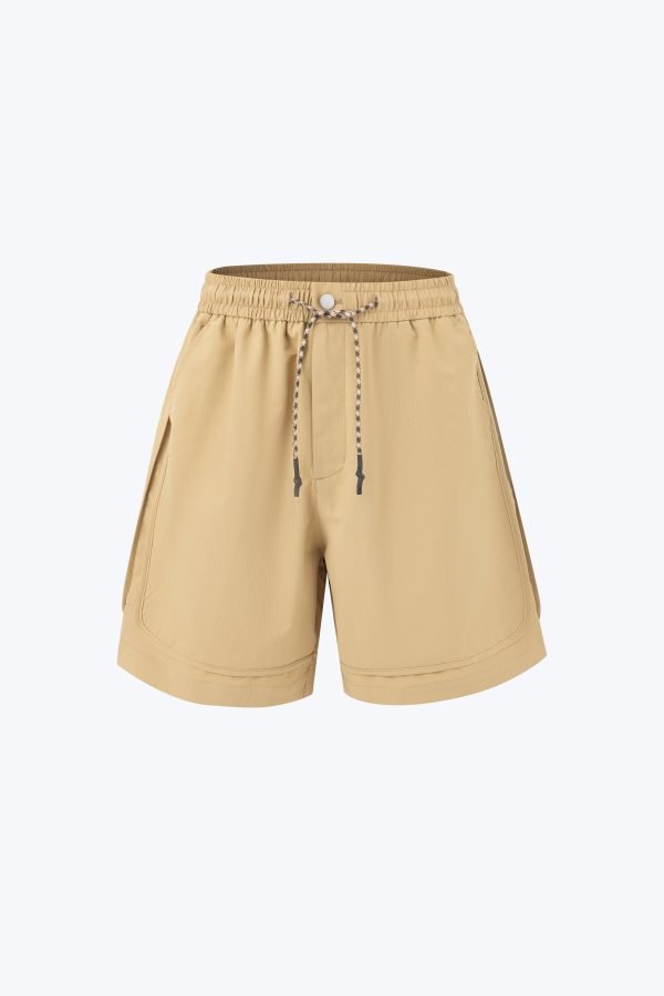 Utility Drawstring Shorts - Khaki