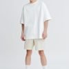 (C) Oversized Fit Heavyweight Tee - Cream