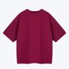 MT900249D_PLUM (C) Oversized Fit Heavyweight Tee - Plum