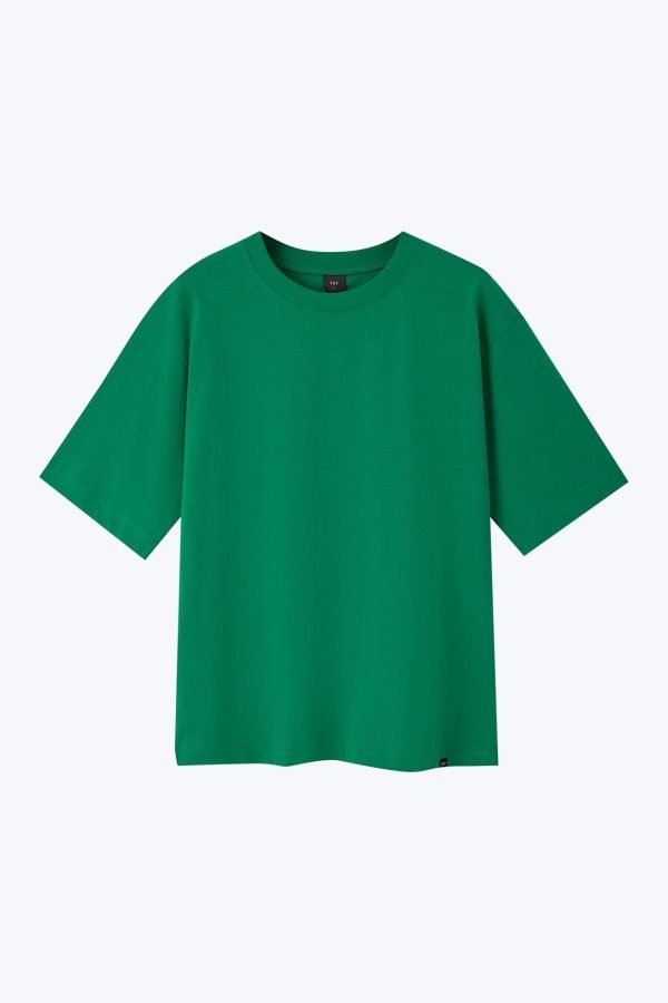(B) Classic Relaxed-Fit Crew Neck Tee - Emerald Green