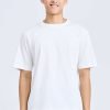(A) Essential Crew Neck Tee - Cream