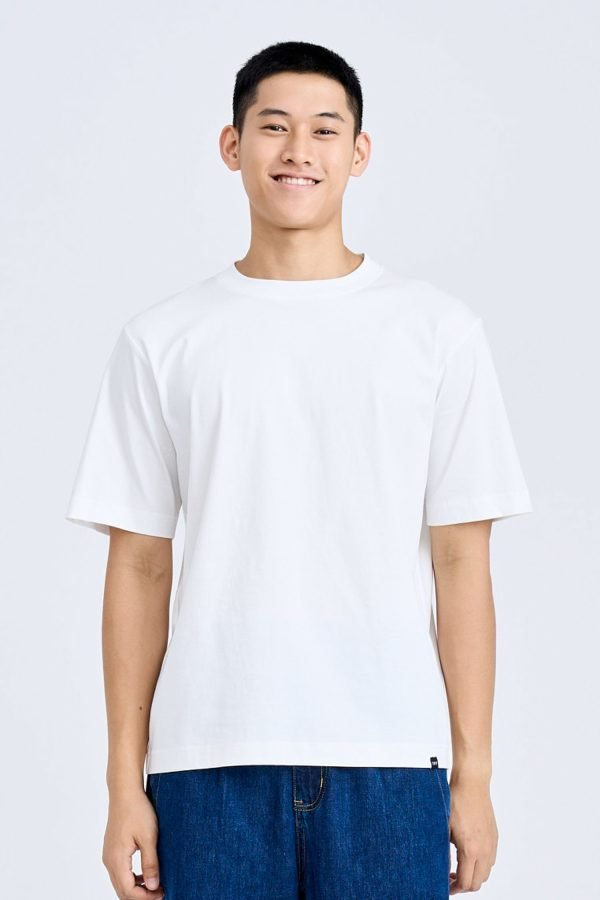 (A) Essential Crew Neck Tee - Cream