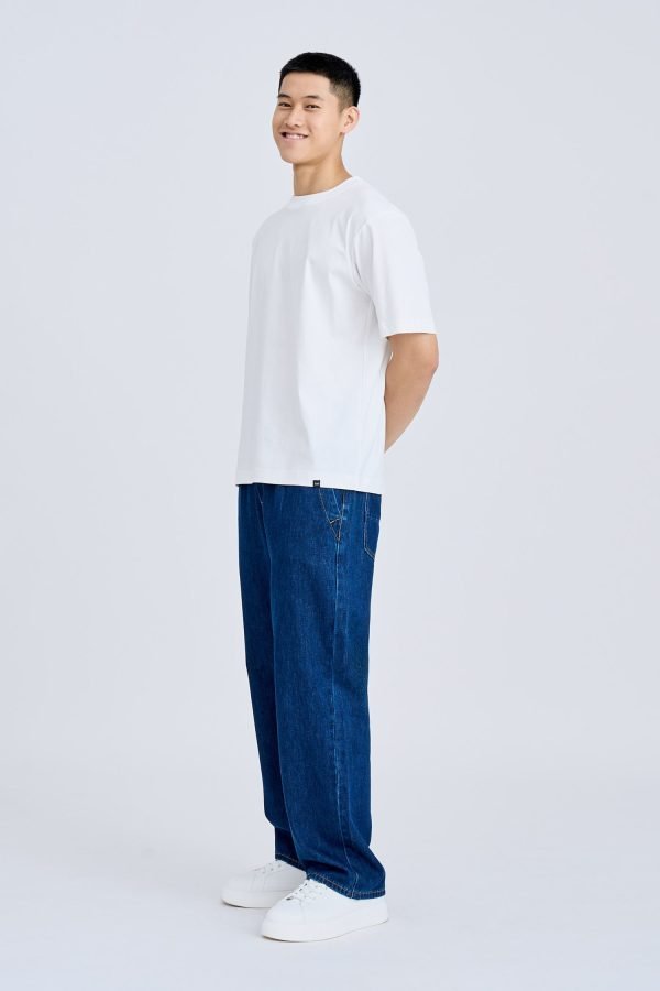 (A) Essential Crew Neck Tee - Cream