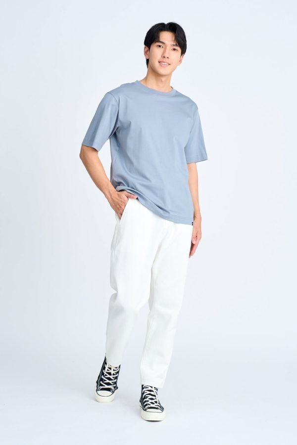 (A) Essential Crew Neck Tee - Elephant Grey