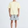 (A) Essential Crew Neck Tee - Light Yellow