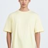(A) Essential Crew Neck Tee - Light Yellow