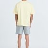 (A) Essential Crew Neck Tee - Light Yellow