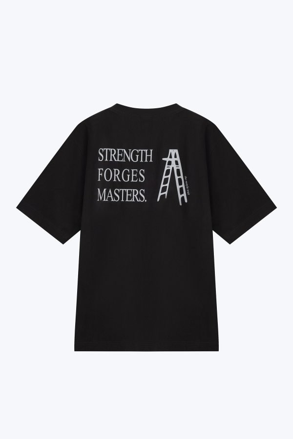 MT900402B_BLACK_BACK Jersey "Strength Forges Masters" Graphic Tee - Black