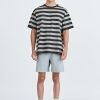 (C) Broad Stripes Tee - Grey