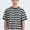 (C) Broad Stripes Tee - Grey