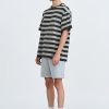 (C) Broad Stripes Tee - Grey