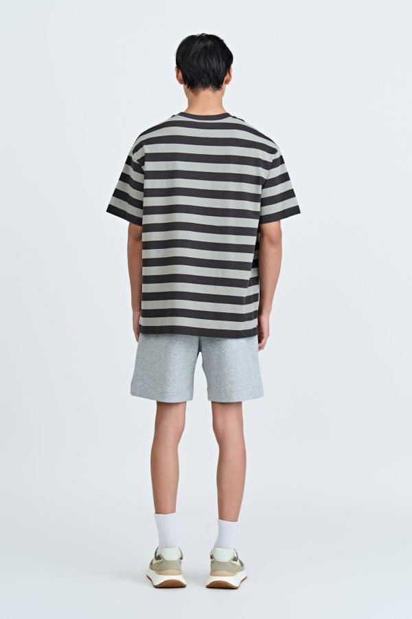 (C) Broad Stripes Tee - Grey