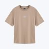 (A) Jersey "Beach Club" Embroidery Tee - Taupe