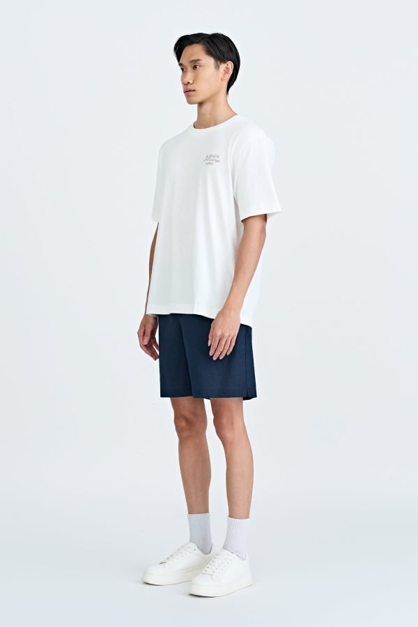 (A) Jersey "Beach Feeling" Graphic Tee - Cream