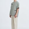 "Stories In Motion" Embroidery Tee - Dark Grey