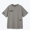 "Stories In Motion" Embroidery Tee - Dark Grey